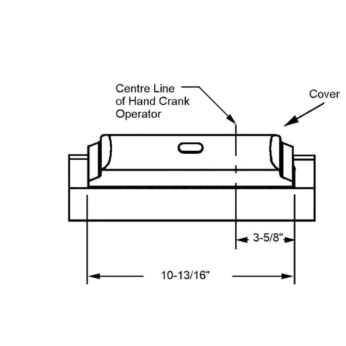 Truth Hardware White Sentry II WLS System Cover – Replacement Cover for Window & Skylight Operators - Reflect Window & Door