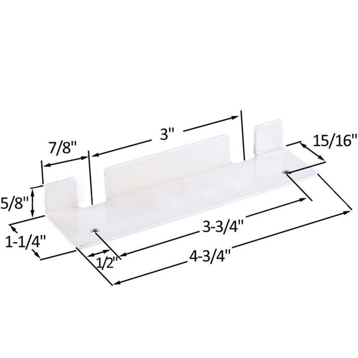 Truth Hardware White Sliding Glass Door Lock Keeper – Replacement Lock Keeper for Sliding Patio Doors - Reflect Window & Door