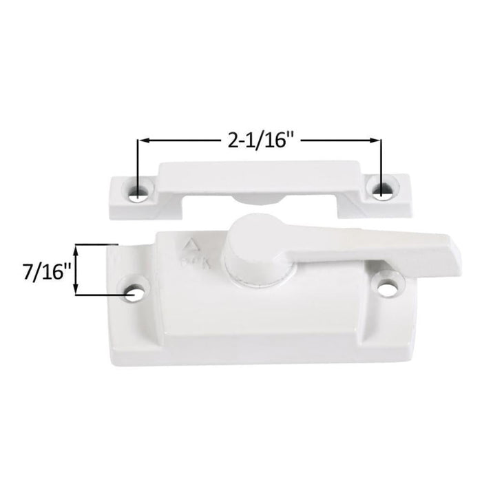 Truth Hardware "Trimline" Security Cam Lock – 7/16" Backset – Replacement Window Lock for Casement & Awning Windows - Reflect Window & Door