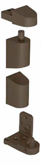 United States Aluminum Commercial Door Offset Pivot Set - Reflect Window & Door
