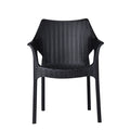 Uratex Monoblock Belleza Armchair in black, front view
