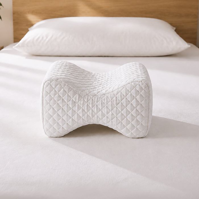 Uratex Senso Memory Knee/Leg Pillow, shown in a room setting