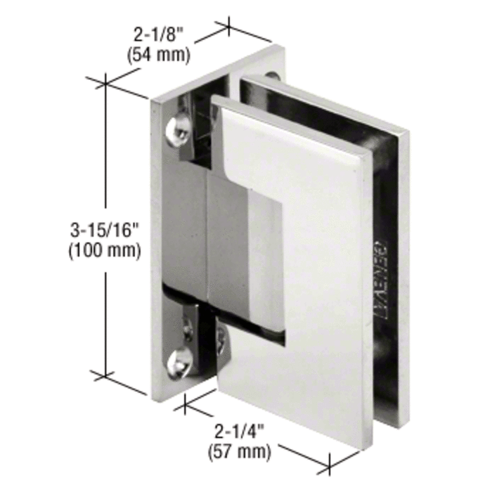 Frameless Swinging Shower Door Vienna Series Wall Mount Hinge - Reflect Window & Door