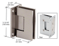 Frameless Swinging Shower Door Vienna Series Wall Mount Hinge - Reflect Window & Door