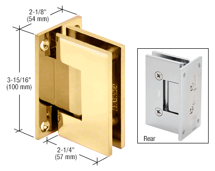 Frameless Swinging Shower Door Vienna Series Wall Mount Hinge - Reflect Window & Door