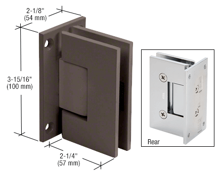 Frameless Swinging Shower Door Vienna Series Wall Mount Hinge - Reflect Window & Door