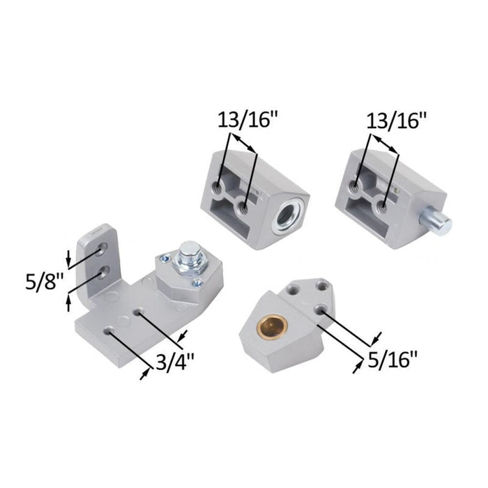 Vistawall Left Hand Pivot Set for Commercial Aluminum Storefront Doors - Reflect Window & Door