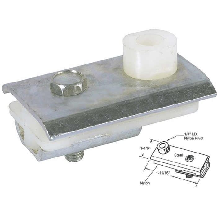 Closet Door 1-1/8" Pivot Bracket - Reflect Window & Door