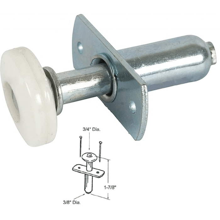 Closet Door 3/4" Nylon Guide Roller - Reflect Window & Door