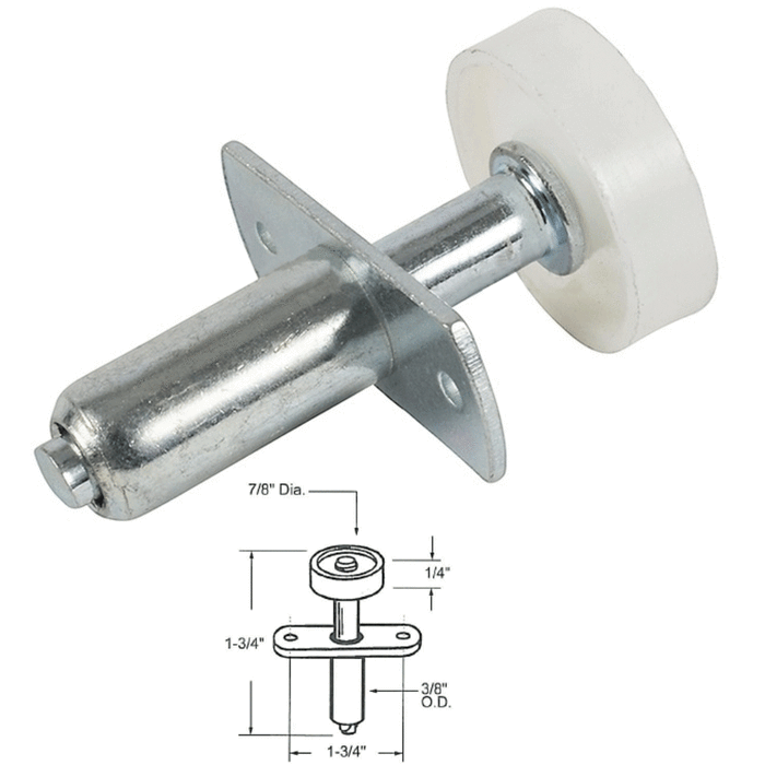 Closet Door 7/8" Nylon Guide Roller - Reflect Window & Door