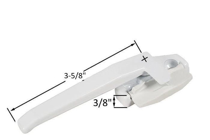 Wedgeless Casement and Awning Window 3/4" Projection Left Hand Cam Handle With 1 - 1/4" Mounting Holes - Reflect Window & Door