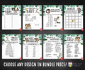 Where The Wild Things Are Baby Shower Games Bundle Set