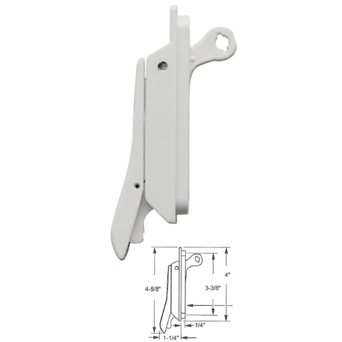 Casement Window Multipoint Locking Handle With 3-3/8" Screw Holes - Reflect Window & Door