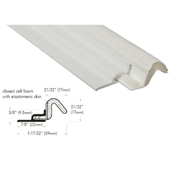 Foam-Tite Retrofit Door Weatherstripping for Standard Doors White