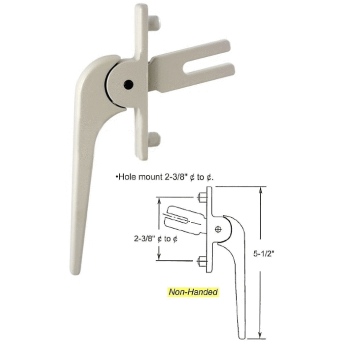 Casement Window White Multi-Point Security Locking Handle - Reflect Window & Door