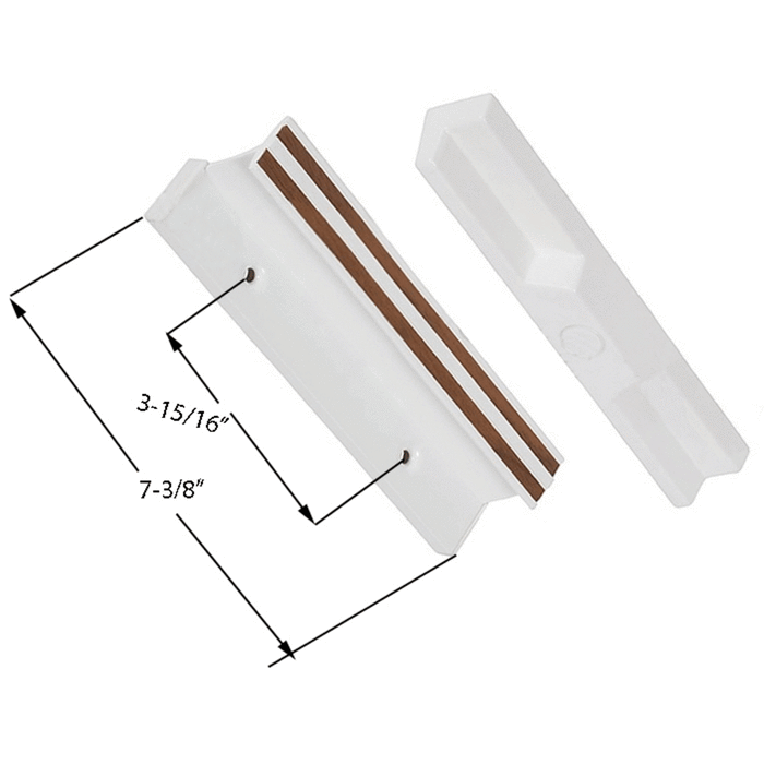 Sliding Glass Patio Door Standard Mortise-Style Handle 3-15/16" Screw Holes - Reflect Window & Door