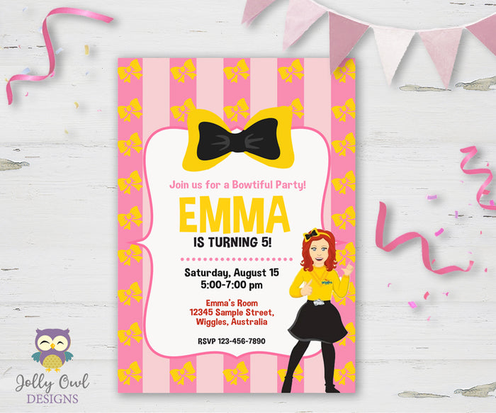 Wiggles Birthday Party Invitation
