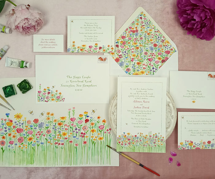 wildflowers suite with painting