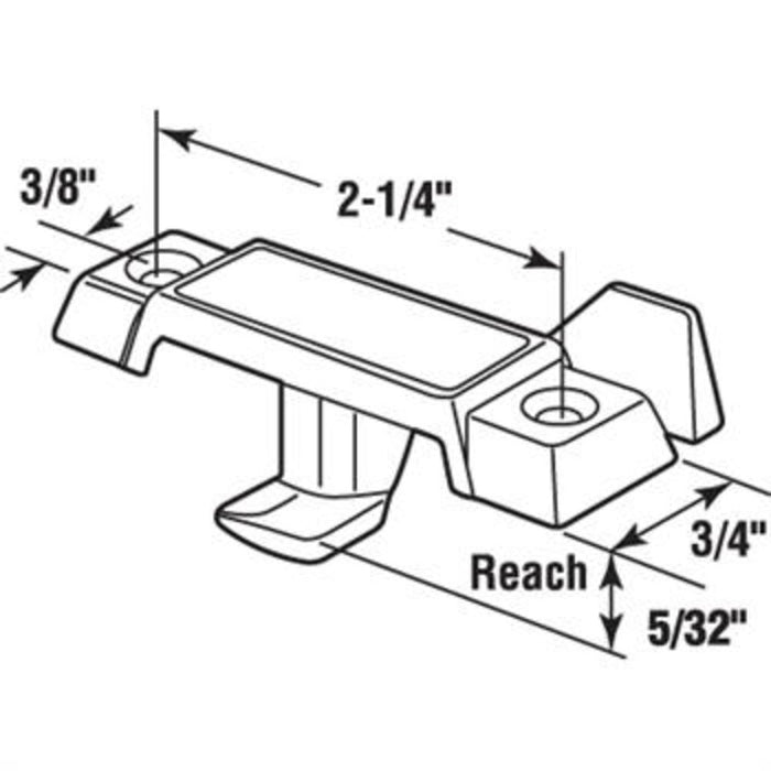 Window Lock With 2 - 1/4" Screw Holes for Acorn Windows - Black - Reflect Window & Door
