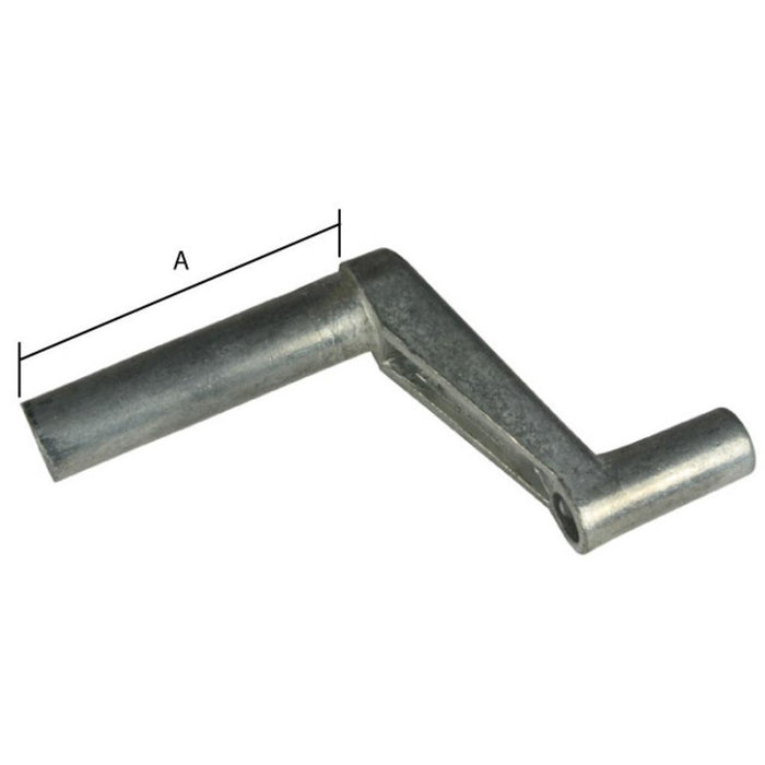 Window Operator Die Cast Crank Handle; 1 - 3/4" Stem Length - Reflect Window & Door