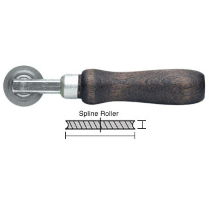 Window Screen Spline Concave Edge Steel Roller With 1 - 1/2" x 3/32" Wheel - Reflect Window & Door