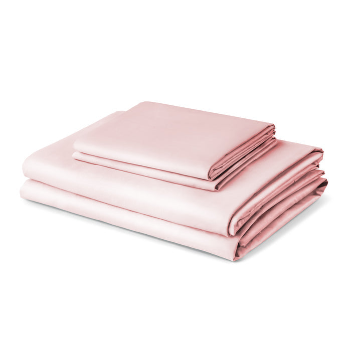 Wink Bed Linens 4 Piece Flat Sheet Set in pink