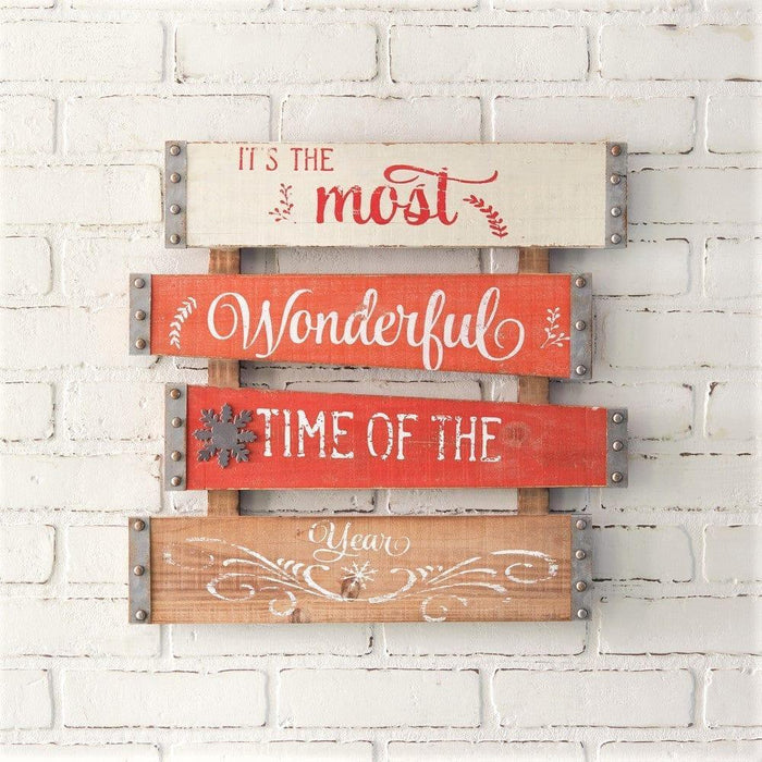 Wood Planked Christmas Wall Decor - Your Western Decor