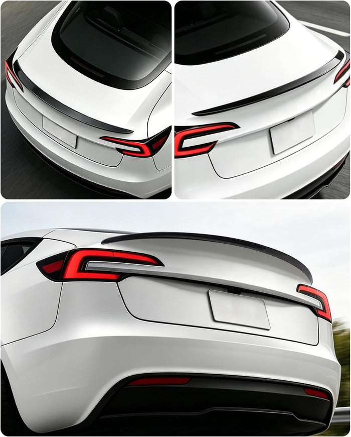 Xprite Glossy Black Rear Spoiler, Aerodynamic ABS Trunk Lip Wing for Tesla Model 3 Highland 2024-2026, OEM Fit