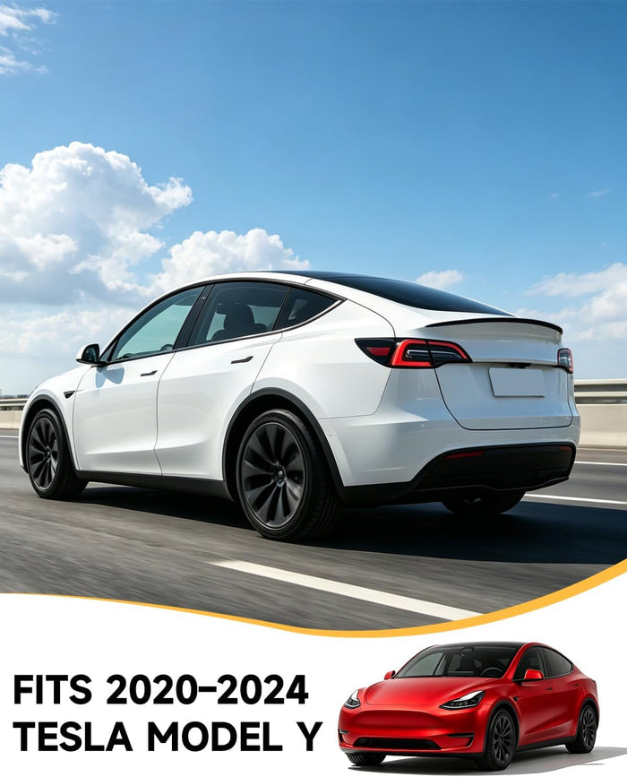 Xprite Matte Black ABS Rear Trunk Spoiler Compatible with Tesla Model Y 2020-2024