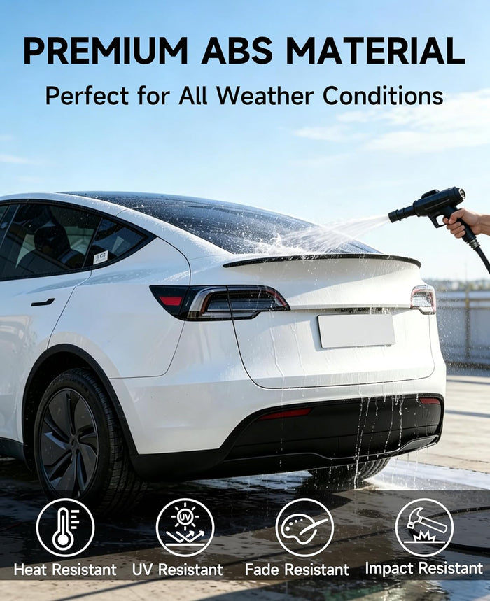 Xprite Matte Black ABS Rear Trunk Spoiler Compatible with Tesla Model Y 2020-2024