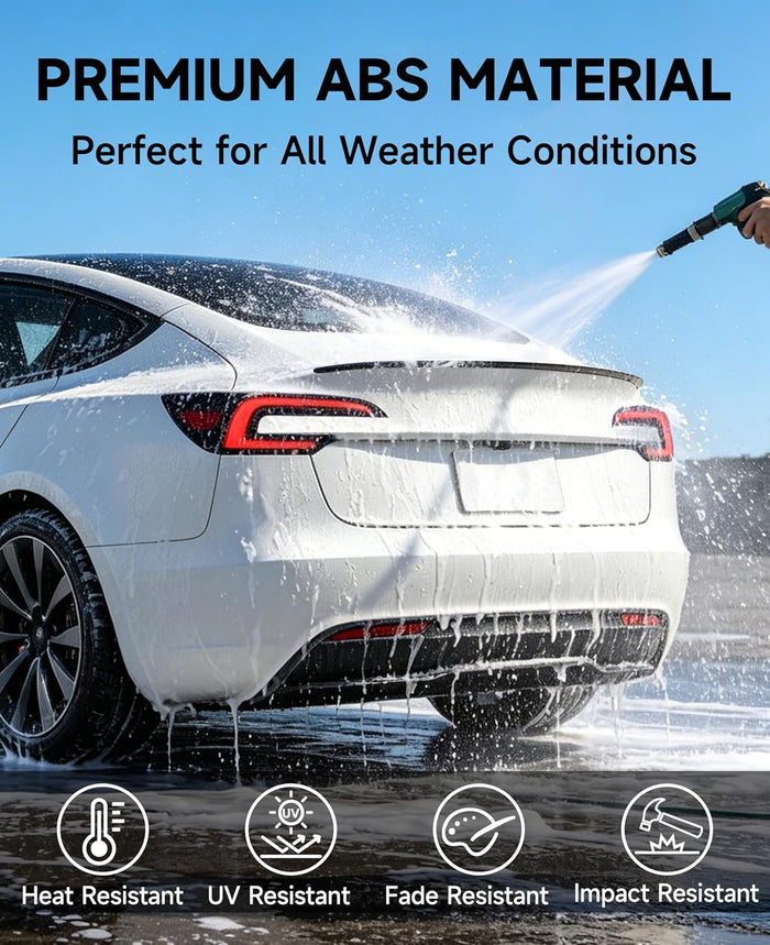Xprite Matte Black Rear Spoiler, Aerodynamic ABS Trunk Lip Wing for Tesla Model 3 Highland 2024-2026, OEM Fit