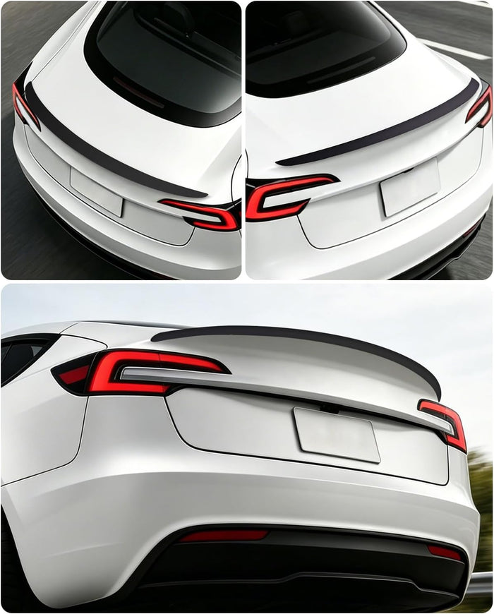 Xprite Matte Black Rear Spoiler, Aerodynamic ABS Trunk Lip Wing for Tesla Model 3 Highland 2024-2026, OEM Fit