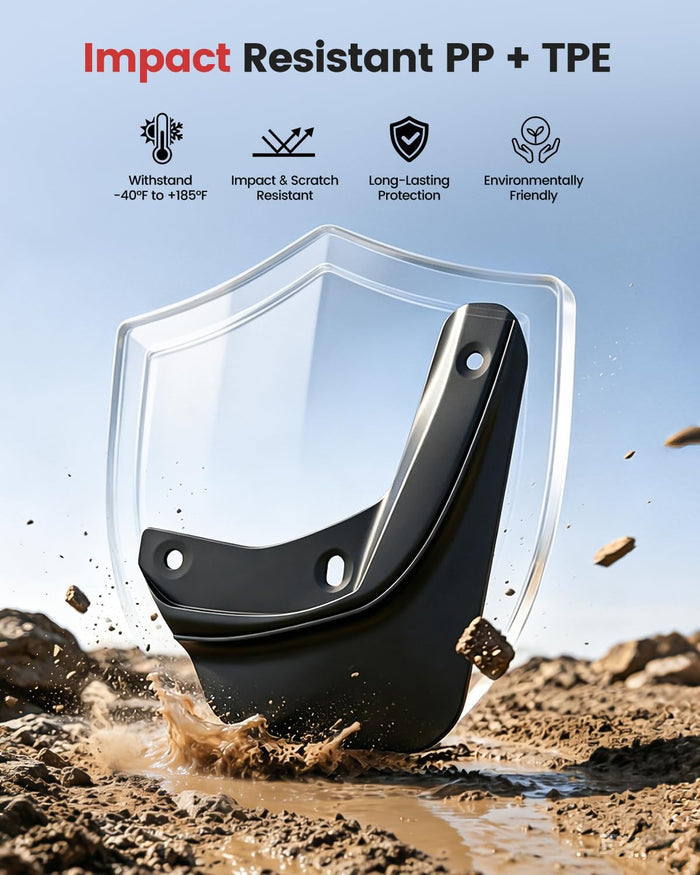 Xprite Mud Flaps for Tesla Model 3 Highland 2024–2026 | No-Drill Splash Guards Set