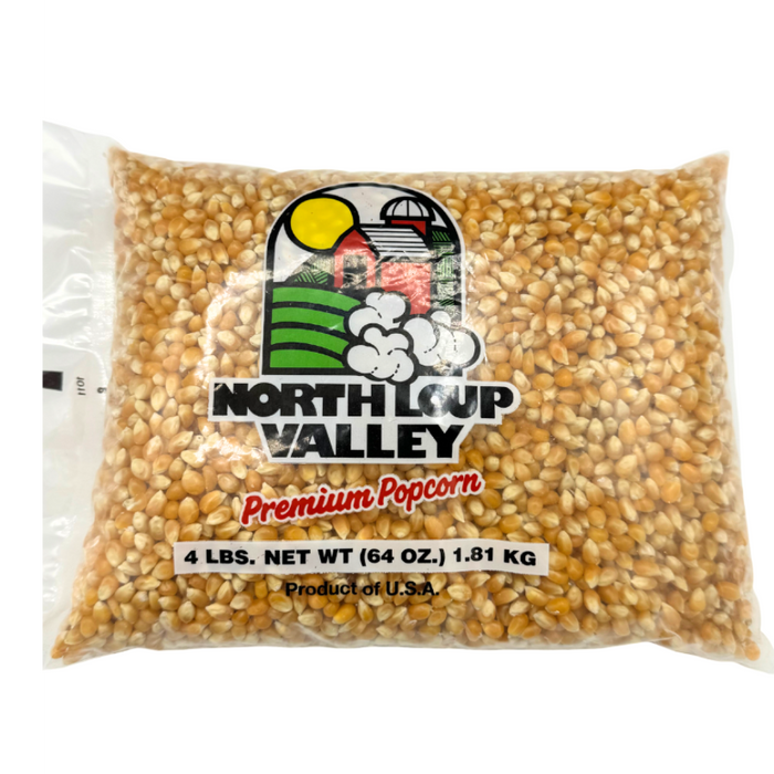 Yellow Un-Popped Popcorn Kernels | 4 lb | Pack of 3 | Non-GMO | Popcorn County USA | North Loup Valley
