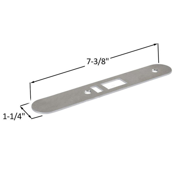 Zimmcor Durable Anodized Aluminum Latch Lock Face Plate - Reflect Window & Door