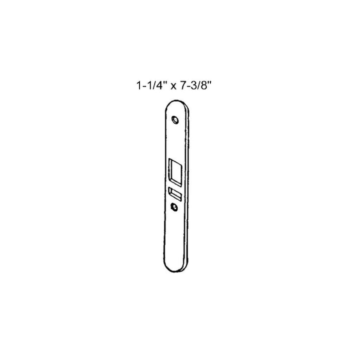 Zimmcor Durable Anodized Aluminum Latch Lock Face Plate - Reflect Window & Door