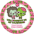zombie will zomebody be my valentine sticker